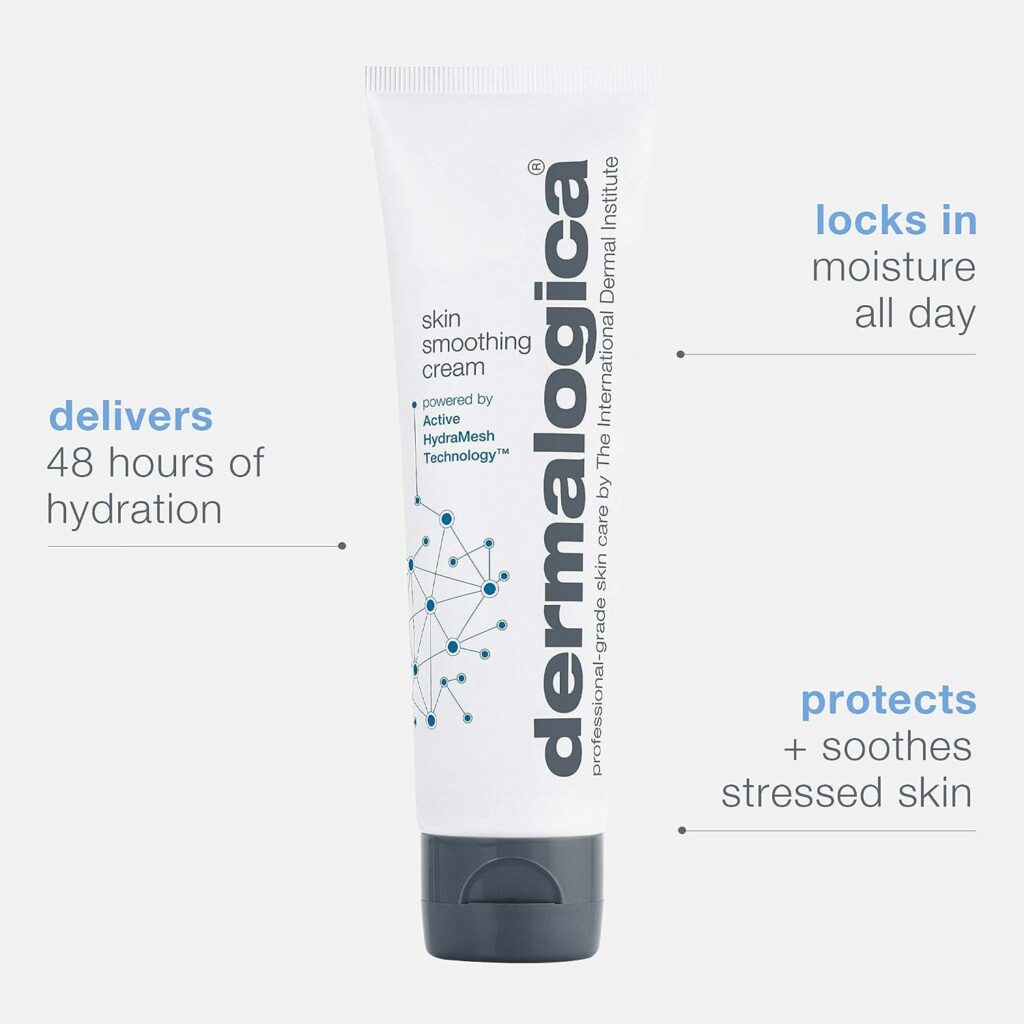 Dermalogica Skin Smoothing Cream - Face Moisturizer with Vitamin C and Vitamin E - Infuses Skin with 48 Hours of Continuous Hydration